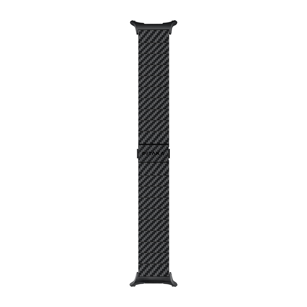 Pitaka Modern Serisi Samsung Galaxy Watch Ultra 47mm Karbon Fiber Black-Grey Twill Kordon Pitaka Modern Serisi Samsung Galaxy Watch Ultra 47mm Karbon Fiber Black-Grey Twill Kordon